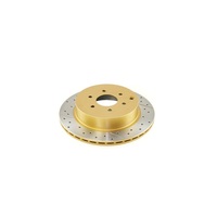 2x Rear Street Gold Cross-Drilled/Slotted Rotors (Navara D40/Pathfinder R51)