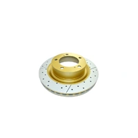 2x Front Street Gold Cross-Drilled/Slotted Rotors (Landcruiser 200 Series/LX570/LX450D)