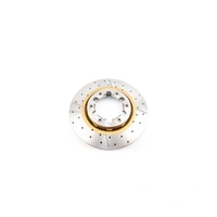 2x Front Street Gold Cross-Drilled/Slotted Rotors Reverse Mount - 34mm (Patrol GU Y61 01-12)