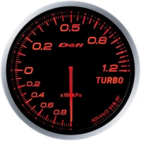 ADVANCE BF TURBO GAUGE 120KPA MODEL AMBER RED