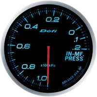 ADVANCE BF INTAKE MANIFOLD PRESSURE GAUGE BLUE