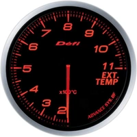 ADVANCE BF EXHAUST TEMPERATURE GAUGE AMBER RED