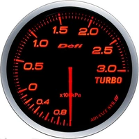 ADVANCE BF TURBO GAUGE 300KPA MODEL AMBER RED