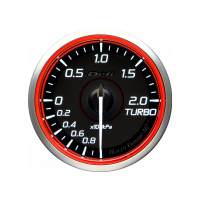 RACER GAUGE N2 PLUS TURBO -100kPa~+200kPa 60MM RED