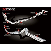 3in Turbo-Back Exhaust w/Cat - Non-Polished Stainless (Navara D22 97-09)