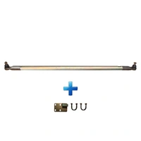 Superior Drag Link Hollow Bar 0-3 Inch (0-75mm) Suitable For Nissan Patrol GU 1/2000 On Wagon Adjustable (Taper Pin Bracket) (Each) Black