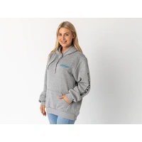 Superior Unisex Hoodie Grey Marle with Sleeve Logo (Each)