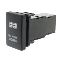 Work Light Push Button Switch- Blue (Prado/Landcruiser 200 Series 08+)
