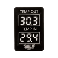 Dual Voltmeter Temperature - White Led (Late Toyota)