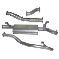 Stainless Steel Exhaust Kit - w/ Muffler (Landcruiser 76 Series 07-16)