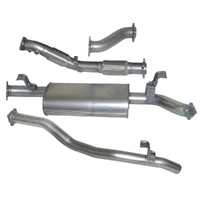Stainless Steel Exhaust Kit - w/ Muffler (Landcruiser 76 Series 07-16)
