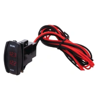 Contour Carling Rocker Dual Voltmeter Switch - Red Led