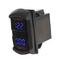Switch Size Dual Voltmeter & Ammeter