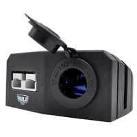 Double Surface Mount Housing 50Amp Anderson Style Plug - Blue