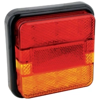 Led Stop/Tail/Indicator Lamp 12/24V With Reflex Reflector - Square