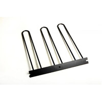 Universal Cargo Bike Attachment 20x60 Non-Folding Steel Carrier - Black