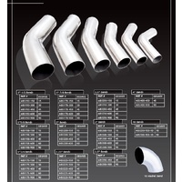 Mandrel Bend - 2.25in Bend, 45 Degree, Stainless Steel