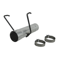 17" Muffler Delete Pipe Replaces all 17" Overall Length Mufflers (Ram 07-12) - Aluminized Steel