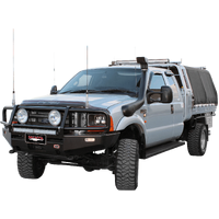 Single 4in Full System Turbo Back Aluminised (F250 99-03) LWB A/T