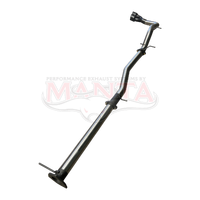 3in DPF Back Without Mufflers,Twin Black Tip Side Exit (Next Gen T6.2 Ranger V6)