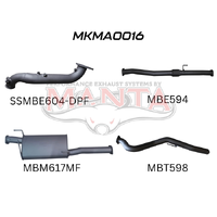 Turbo Back without Cat & with Muffler (BT-50 20+)