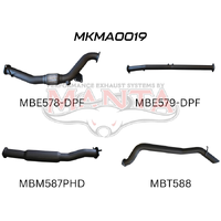 Exhaust Full System without Cat & with Hotdog (BT-50)