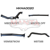 Exhaust Full System without Cat & without Muffler (BT-50)