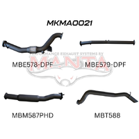 Exhaust Full System with Cat & with Hotdog (BT-50)