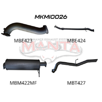 Exhaust Full System without Cat & with Hotdog (Triton MN 09-14)