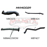 Exhaust Full System with Cat & without Muffler (Triton MN 09-14)