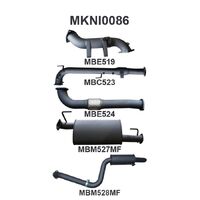 SPANISH Exhaust System with Cat (Pathfinder R51 05-12)