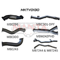 Exhaust Full System with Cat & with Hotdog (Landcruiser VDJ79 07+)