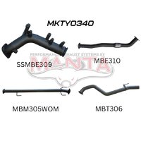 3in Turbo Back WOM with No Cat (Hilux GUN125R 15+)