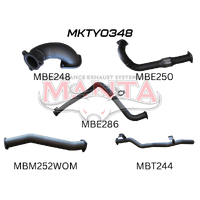 3in Without Muffler to Suit DTS Turbo (Landcruiser HZJ75, 78)