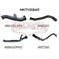 3in Turbo Back With Hotdog To Suit Dts Turbo Kit (Landcruiser HZJ80)