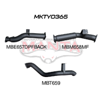 4in DPF Back with Muffler (Landcruiser VDJ76 4.5L V8 Wagon)