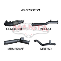 4in Turbo Back with Cat & Muffler (VDJ76 4.5L V8 Wagon (Without DPF))