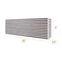 Air to Air Race Intercooler Core - 609.6mm X 203.2mm X 88.9mm - Universal