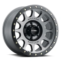 MR305 NV 17x8.5 6x139.7 25 Titanium - Matte Black Lip
