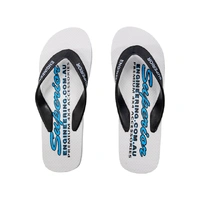 Superior Mens Double Plugger Thongs - White (Pair)