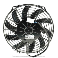 9" Fan Skew Blade Pull 12V 602CFM 52mm Deep