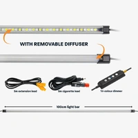 100cm Super Bright LED Light Bar Orang White with Cigarette Diffuser