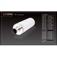 Universal Muffler - 3in Inlet/6in Round Resonator Stainless Steel