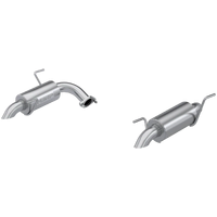 2.5" Axle-Back Turndown Dual Rear Exit Street Profile (Outback 20-24/Crosstrek 18-24) - T304 Stainless Steel - T304 Stainless Steel Tip