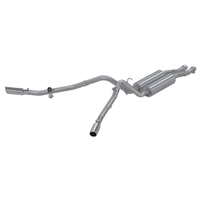 2.5" Cat Back, Dual Split Side (Silverado/Sierra 01-06) - T409 Stainless Steel - T304 Stainless Steel Tip