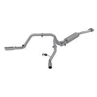 2.5" Cat Back, Dual Split Side (Silverado/Sierra 03-07) - Aluminized Steel - T304 Stainless Steel Tip