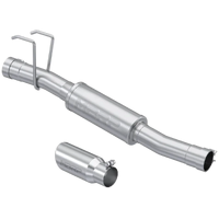 3" Muffler Replacement with 4" OD Tip (Ram 1500 09-24) - T409 Stainless Steel - T304 Stainless Steel Tip