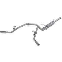 2.5" Cat Back, Dual Split Side (Ram Hemi 04-05) - Aluminized Steel - T304 Stainless Steel Tip