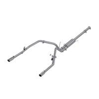 2.5" Cat Back, Dual Split Rear (Ram Hemi 06-08) - Aluminized Steel - T304 Stainless Steel Tip