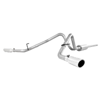 2.5" Cat Back, Dual Split Rear (F-150 04-08) - Aluminized Steel - T304 Stainless Steel Tip
